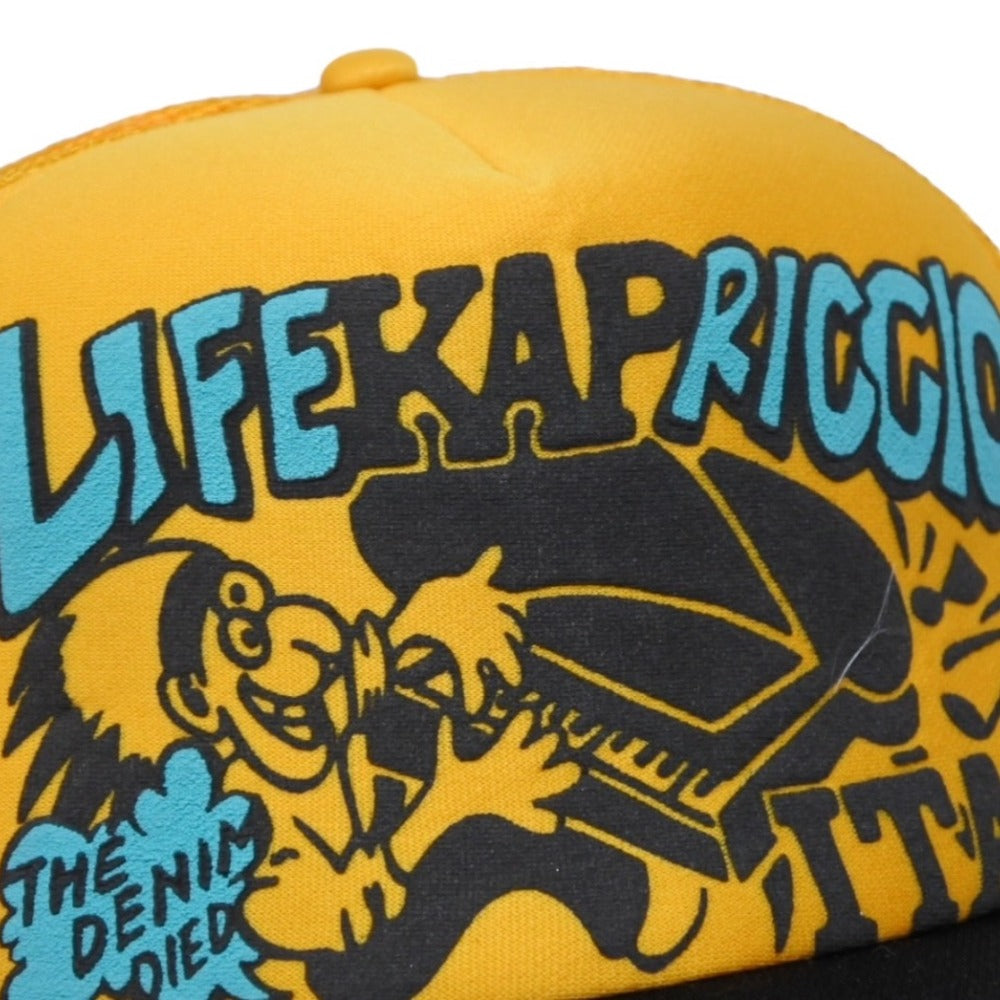 新品未使用 KAPITAL キャピタル LIFE KAPRICCIO ライフカプリッチョ トラッカーキャップ K2505XH535 ワンサイズ メッシュ 中古 4b007565