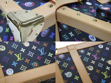 画像をギャラリービューアに読み込む, 新品同様 LOUIS VUITTON × 村上隆 ルイヴィトン ハンドバッグ サックジギャンティック M92056 ブラック マルチ 中古 4b007566