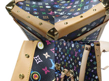 画像をギャラリービューアに読み込む, 新品同様 LOUIS VUITTON × 村上隆 ルイヴィトン ハンドバッグ サックジギャンティック M92056 ブラック マルチ 中古 4b007566