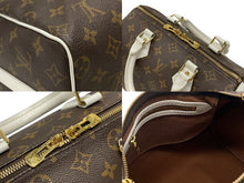 Load image into Gallery viewer, 極美品 LOUIS VUITTON ルイヴィトン スピーディ バンドリエール25 ハンドバッグ M20754 モノグラム ブラウン ホワイト 中古 4b007572