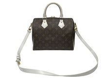 Load image into Gallery viewer, 極美品 LOUIS VUITTON ルイヴィトン スピーディ バンドリエール25 ハンドバッグ M20754 モノグラム ブラウン ホワイト 中古 4b007572