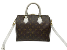 Load image into Gallery viewer, 極美品 LOUIS VUITTON ルイヴィトン スピーディ バンドリエール25 ハンドバッグ M20754 モノグラム ブラウン ホワイト 中古 4b007572