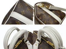 Load image into Gallery viewer, 極美品 LOUIS VUITTON ルイヴィトン スピーディ バンドリエール25 ハンドバッグ M20754 モノグラム ブラウン ホワイト 中古 4b007572