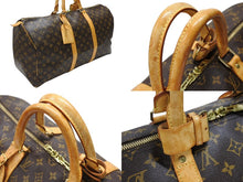 画像をギャラリービューアに読み込む, LOUIS VUITTON ルイヴィトン キーポル50 ボストンバッグ M41426 モノグラムキャンバス ブラウン ゴールド金具 美品 中古 4b007573
