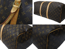 画像をギャラリービューアに読み込む, LOUIS VUITTON ルイヴィトン キーポル50 ボストンバッグ M41426 モノグラムキャンバス ブラウン ゴールド金具 美品 中古 4b007573