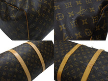 画像をギャラリービューアに読み込む, LOUIS VUITTON ルイヴィトン キーポル50 ボストンバッグ M41426 モノグラムキャンバス ブラウン ゴールド金具 美品 中古 4b007573