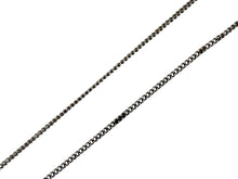 画像をギャラリービューアに読み込む, CHANEL シャネル ココマーク ラインストーン ネックレス 05P刻印 重量6.0g ブラック シルバー金具 美品 中古 4b007578