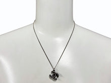 画像をギャラリービューアに読み込む, CHANEL シャネル ココマーク ラインストーン ネックレス 05P刻印 重量6.0g ブラック シルバー金具 美品 中古 4b007578