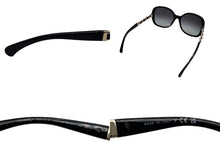 画像をギャラリービューアに読み込む, 極美品 CHANEL シャネル サングラス サイドチェーン ココマーク 570-Q-A アセテート ブラック ゴールド金具 中古 4b007579