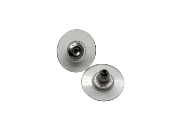 Very Good Condition CHANEL Coco Mark Silver Rhinestone Both Earrings A14V Engraved Weight 1.4g Silver Metal Fittings Used 4b007582