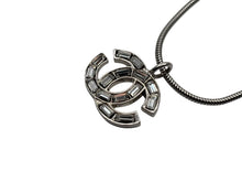 画像をギャラリービューアに読み込む, 極美品 CHANEL シャネル ラインストーン ココマーク ネックレス 01P刻印 重量10.0g シルバー金具 中古 4b007583