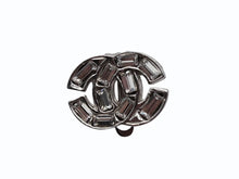 画像をギャラリービューアに読み込む, 極美品 CHANEL シャネル ココマーク ラインストーン シルバー 両耳 イヤリング 01P刻印 重量7.0g シルバー金具 中古 4b007584