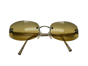 極美品 CHANEL シャネル リムレス サングラス ココマーク イタリア製