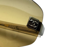 画像をギャラリービューアに読み込む, 極美品 CHANEL シャネル リムレス サングラス ココマーク イタリア製 プラスチック カーキ 中古 4b007586