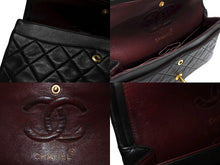 画像をギャラリービューアに読み込む, 極美品 CHANEL シャネル マトラッセ23 Wフラップ Wチェーンショルダーバッグ A01113 2番台 ココマーク ラムスキン ブラック 中古 4b007593
