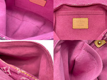 画像をギャラリービューアに読み込む, 極美品 LOUIS VUITTON ルイヴィトン ミニプリーティ ワンショルダーバッグ M95216 モノグラム デニム ピンク 中古 4b007597
