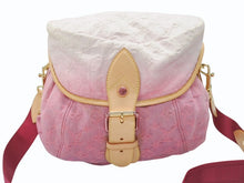 画像をギャラリービューアに読み込む, 極美品 LOUIS VUITTON ルイヴィトン ショルダーバッグ モノグラムデニムサンシャイン M93183 ピンク ホワイト ゴールド金具 中古 4b007598