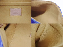 Load image into Gallery viewer, 極美品 LOUIS VUITTON ルイヴィトン ミニプリーティ ハンドバッグ M95050 モノグラムデニム レザー ブルー 中古 4b007599