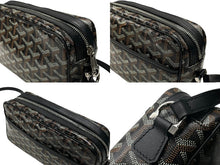Load image into Gallery viewer, 極美品 GOYARD ゴヤール カップヴェールPMバッグ ショルダーバッグ CAPVE2PMLTY01CL01P ブラック PVC レザー シルバー金具 中古 4c076223