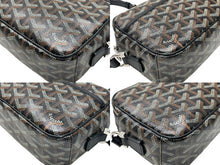 Load image into Gallery viewer, 極美品 GOYARD ゴヤール カップヴェールPMバッグ ショルダーバッグ CAPVE2PMLTY01CL01P ブラック PVC レザー シルバー金具 中古 4c076223