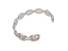 画像をギャラリービューアに読み込む, 極美品 HERMES エルメス シェーヌダンクル アンシェネ バングル 重量約22g サイズSH Ag925刻印 9コマ シルバー925 中古 4b007606