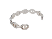 画像をギャラリービューアに読み込む, 極美品 HERMES エルメス シェーヌダンクル アンシェネ バングル 重量約22g サイズSH Ag925刻印 9コマ シルバー925 中古 4b007606