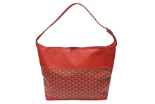 Load image into Gallery viewer, 極美品 GOYARD ゴヤール グレナディン ワンショルダーバッグ LUY020131 レザー PVC レッド シルバー金具 中古 4b007607