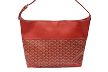 Load image into Gallery viewer, 極美品 GOYARD ゴヤール グレナディン ワンショルダーバッグ LUY020131 レザー PVC レッド シルバー金具 中古 4b007607