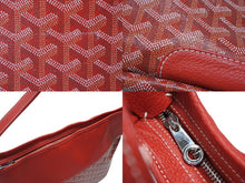 Load image into Gallery viewer, 極美品 GOYARD ゴヤール グレナディン ワンショルダーバッグ LUY020131 レザー PVC レッド シルバー金具 中古 4b007607