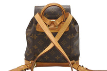 画像をギャラリービューアに読み込む, LOUIS VUITTON ルイヴィトン ミニモンスリ リュック バックパック M51137 モノグラム ブラウン 美品 中古 4b007608