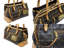 Load image into Gallery viewer, LOUIS VUITTON ルイヴィトン ハンドバッグ リヴェット PVCキャンバス M40140 ブラウン ゴールド金具 中古 美品 中古 4b007610