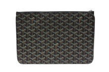 Load image into Gallery viewer, 極美品 GOYARD ゴヤール セナMM クラッチバッグ SENAT2MMLTY01CL03P ブラック ブラウン PVC レザー 中古 4b007612