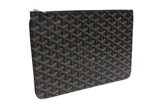 Load image into Gallery viewer, 極美品 GOYARD ゴヤール セナMM クラッチバッグ SENAT2MMLTY01CL03P ブラック ブラウン PVC レザー 中古 4b007612