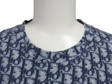 画像をギャラリービューアに読み込む, 極美品 Christian Dior クリスチャンディオール 半袖Tシャツ 2P12155050 サイズ42 トロッター柄 ネイビー ガリアーノ期 中古 4b007613