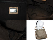 画像をギャラリービューアに読み込む, FENDI フェンディ ショルダーバッグ ズッキーノ柄 ベージュ 内ポケット キャンバス レザー 美品 中古 4b007616