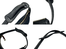 画像をギャラリービューアに読み込む, GUCCI グッチ ワンショルダーバッグ ハンドバッグ ホーボー ブラック シルバー金具 GGキャンバス レザー レディース 美品 中古 4b007617