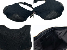 画像をギャラリービューアに読み込む, GUCCI グッチ ワンショルダーバッグ ハンドバッグ ホーボー ブラック シルバー金具 GGキャンバス レザー レディース 美品 中古 4b007617