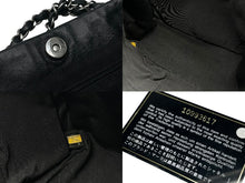 画像をギャラリービューアに読み込む, 極美品 CHANEL シャネル トートバッグ チョコバー アイコン 10番台 レザー 異素材MIX ブラック シルバー金具 中古 4b007619