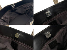 画像をギャラリービューアに読み込む, GUCCI グッチ ハンドバッグ GGキャンバス 002058 ベージュ ブラック金具 ロゴ 美品 中古 4b007620