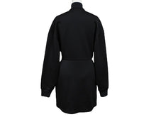 画像をギャラリービューアに読み込む, 極美品 PRADA プラダ スウェット ワンピース ドレス 2023 WS15420 トライアングルロゴ ブラック シルバー金具 中古 4b007621