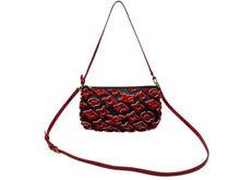 画像をギャラリービューアに読み込む, 新品同様 ルイヴィトン ポシェットアクセソワール タフテッド モノグラム ウルス フィッシャー M45548 ブラック レッド 中古 4b007624