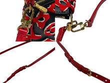 画像をギャラリービューアに読み込む, 新品同様 ルイヴィトン ポシェットアクセソワール タフテッド モノグラム ウルス フィッシャー M45548 ブラック レッド 中古 4b007624