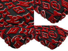 画像をギャラリービューアに読み込む, 新品同様 ルイヴィトン ポシェットアクセソワール タフテッド モノグラム ウルス フィッシャー M45548 ブラック レッド 中古 4b007624