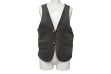 画像をギャラリービューアに読み込む, 極美品 CHROME HEARTS クロムハーツ CLASSIC 2B SUD VEST クラシック2Bスウェードベスト サイズS クロスボールボタン カーキ系 中古 4b007636