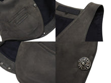 画像をギャラリービューアに読み込む, 極美品 CHROME HEARTS クロムハーツ CLASSIC 2B SUD VEST クラシック2Bスウェードベスト サイズS クロスボールボタン カーキ系 中古 4b007636