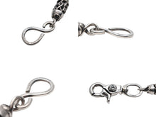 画像をギャラリービューアに読み込む, CHROME HEARTS クロムハーツ ケルティックローラーウォレットチェーン 1クリップ フローラルボール 7リンク 約164.9g 美品 中古 4b007639