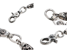 画像をギャラリービューアに読み込む, CHROME HEARTS クロムハーツ ケルティックローラーウォレットチェーン 1クリップ フローラルボール 7リンク 約164.9g 美品 中古 4b007639