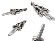 画像をギャラリービューアに読み込む, 極美品 CHROME HEARTS クロムハーツ Large Dagger ラージ ダガー 希少 ペンダント チャーム 重量約168g .925刻印 シルバー925 中古 4b007641
