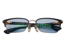 画像をギャラリービューアに読み込む, 極美品 CHROME HEARTS クロムハーツ SUGAR WALLS シュガーウォール サングラス JAPAN製 ブラック ゴールド金具 サイズ54◻︎10 143 中古 4b007643