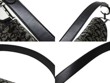 Load image into Gallery viewer, Christian Dior クリスチャンディオール ガリアーノ期 トロッター サドルバッグ ブラック シルバー金具 ロゴ 美品 中古 4b007644